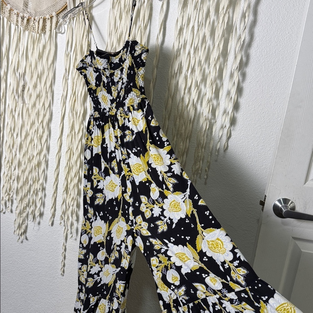 Free People Little Of Your Love Jumpsuit in Moonless Combo Size XS - Picture 6 of 14